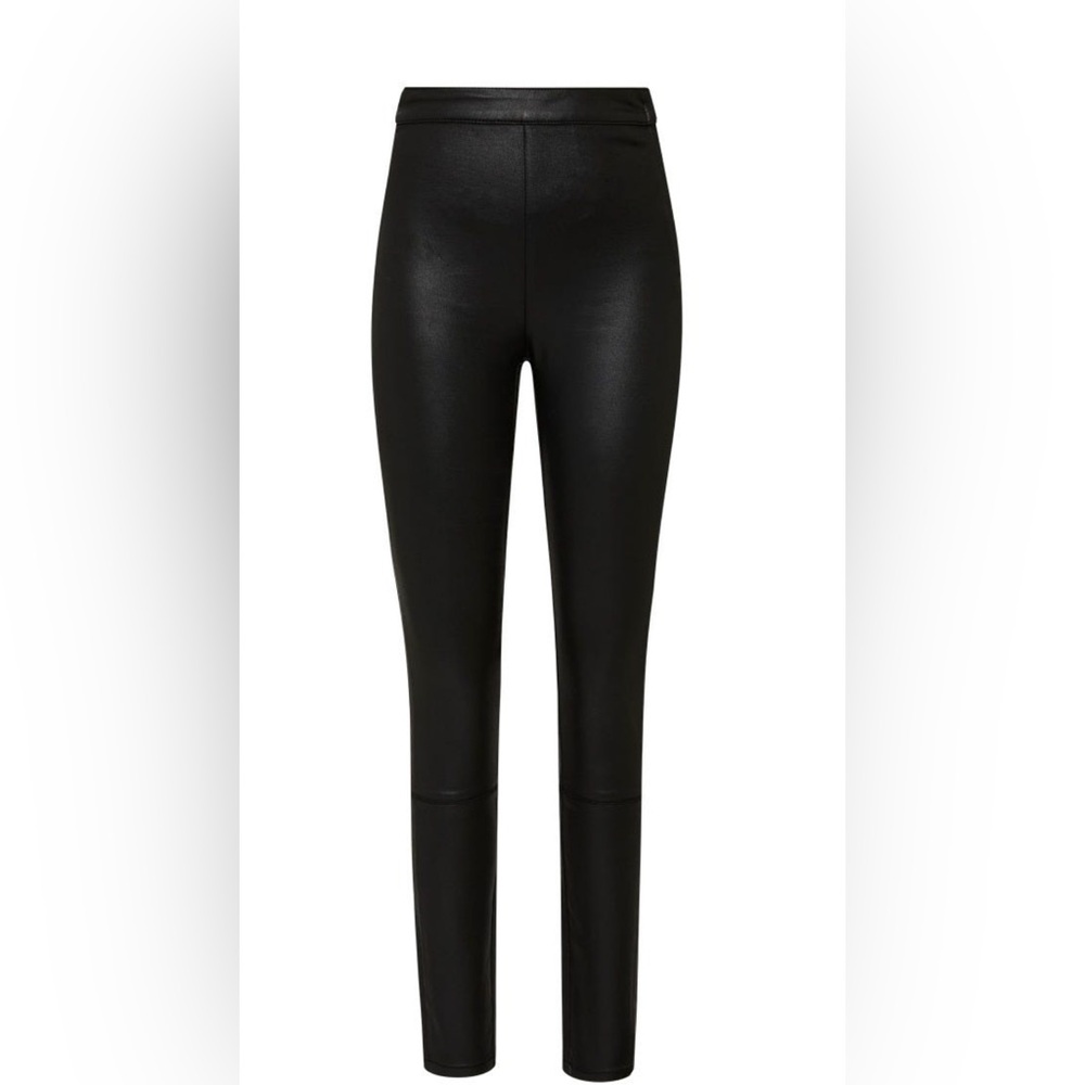 Sass and Bide charcoal faux Leather skinny pants high waist  women size 28